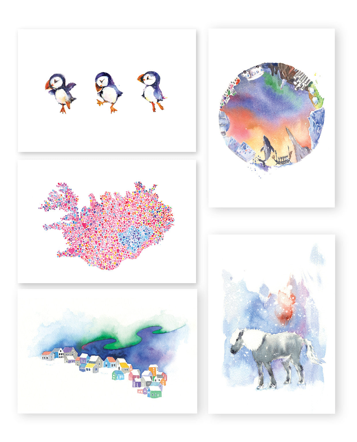 Big postcard set B