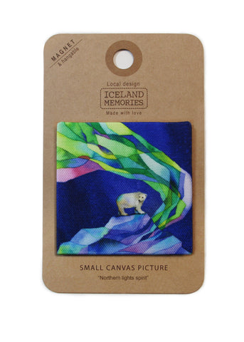 Canvas Magnet - Northern lights spirit