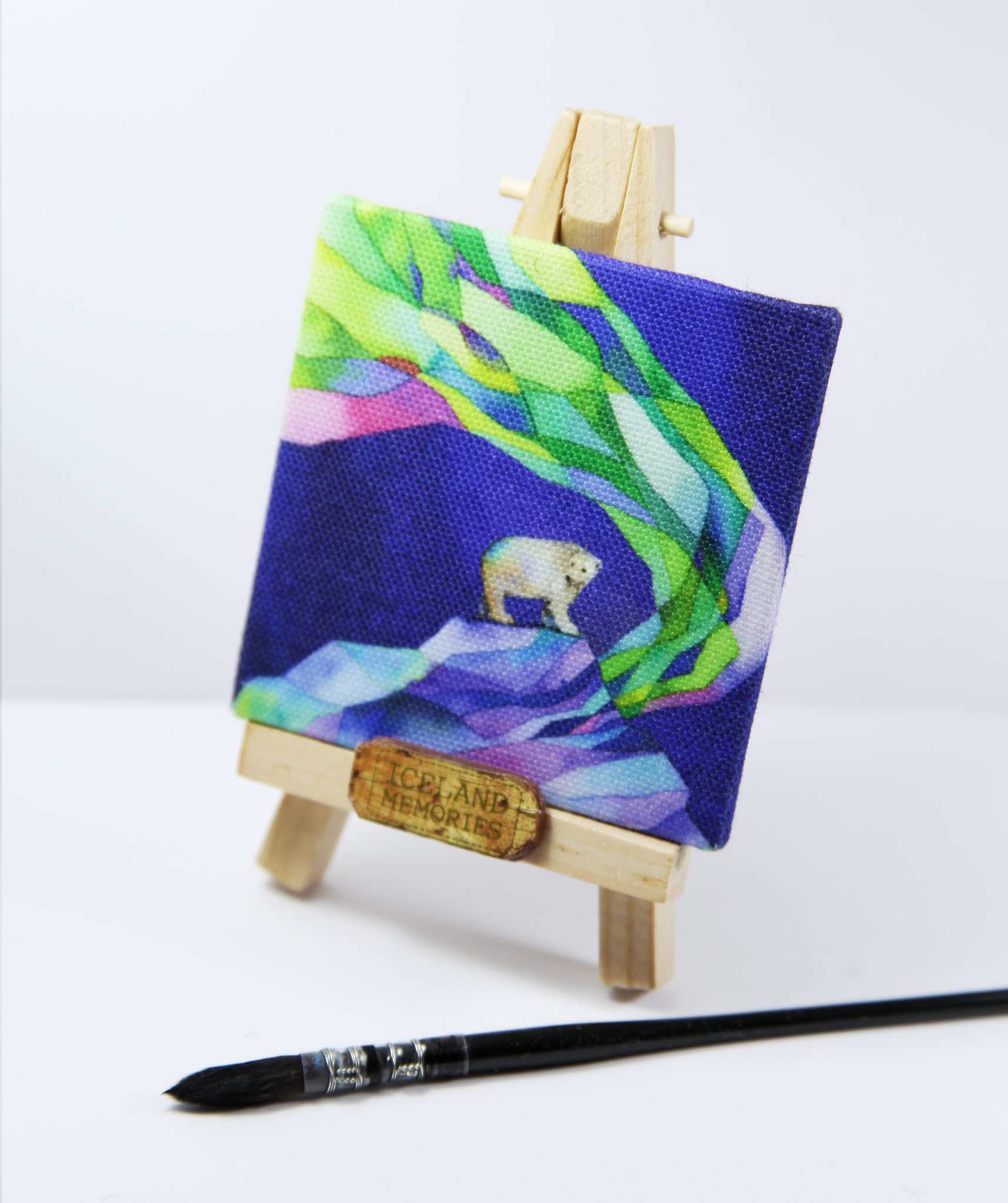 Canvas Magnet - Northern lights spirit