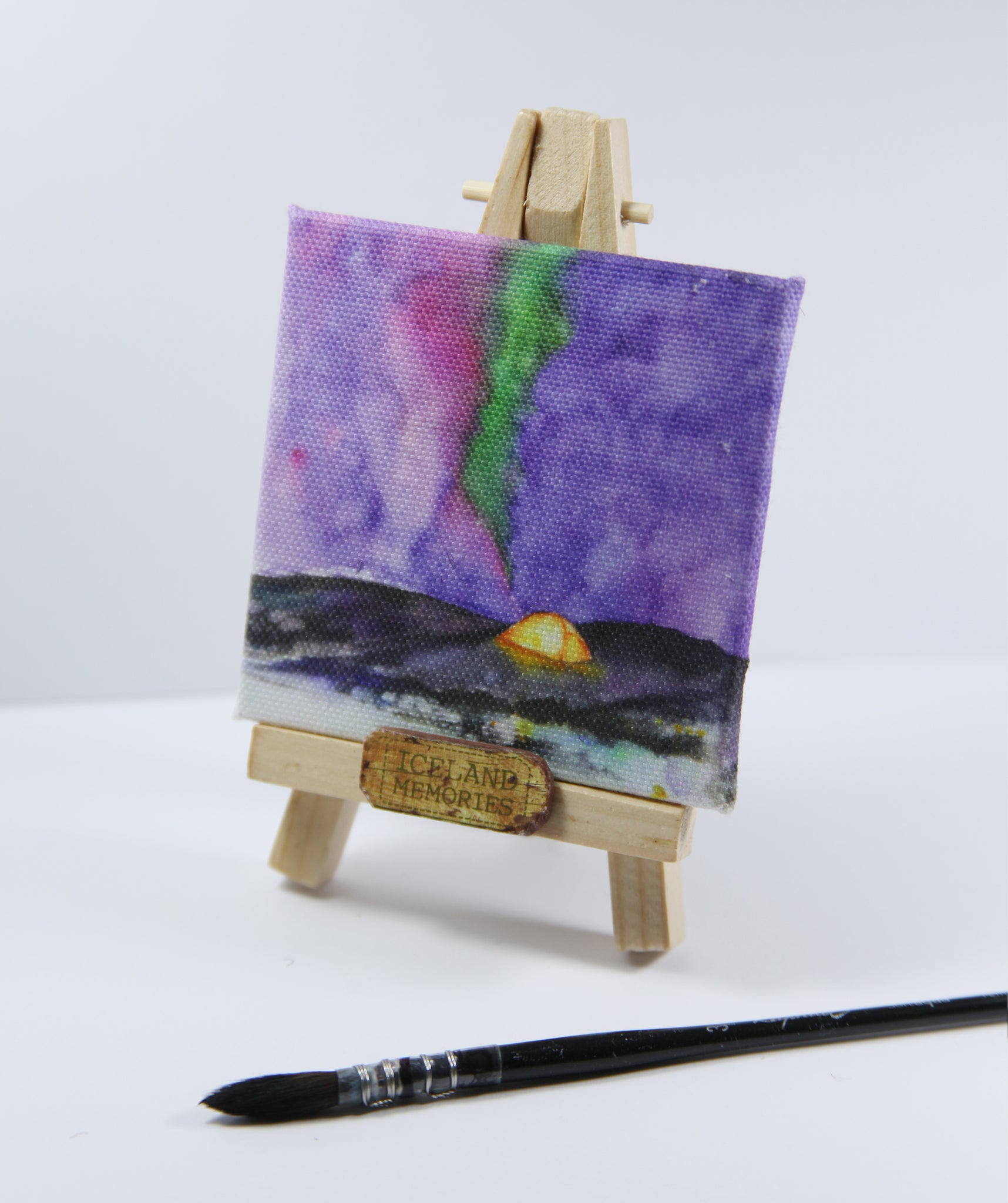 Canvas Magnet - Aurora borealis glow