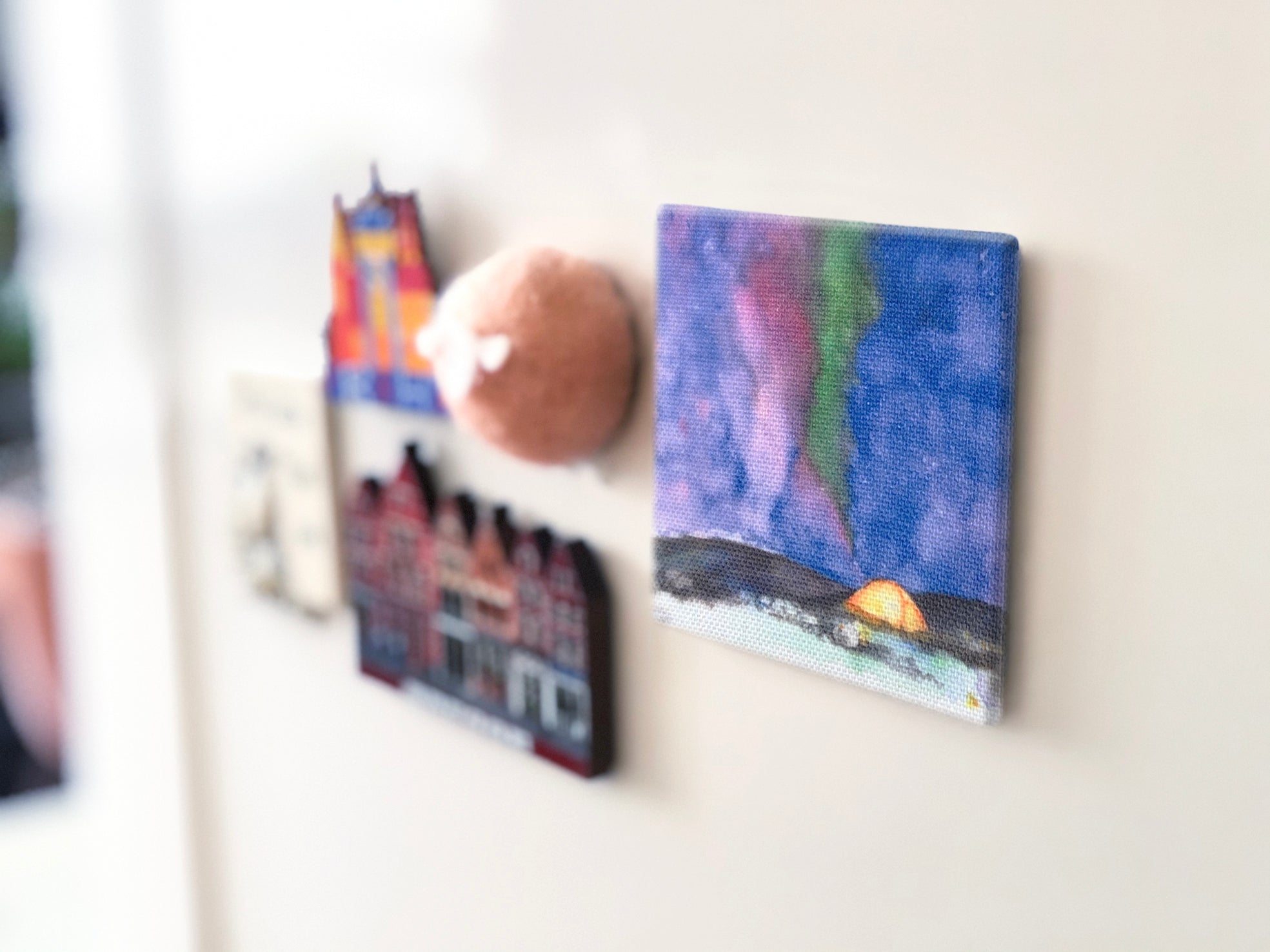 Canvas Magnet - Aurora borealis glow