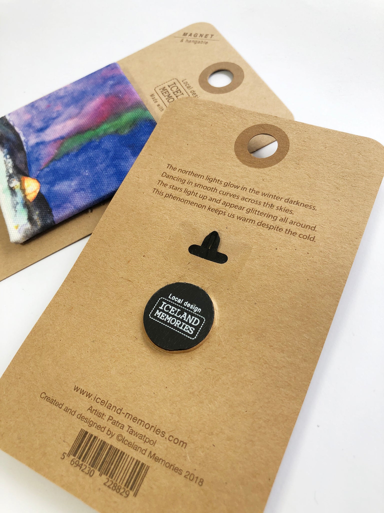 Canvas Magnet - Aurora borealis glow
