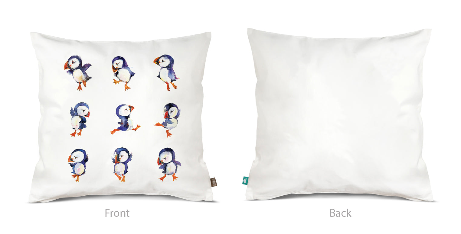 Cushion cover - Puffin dance