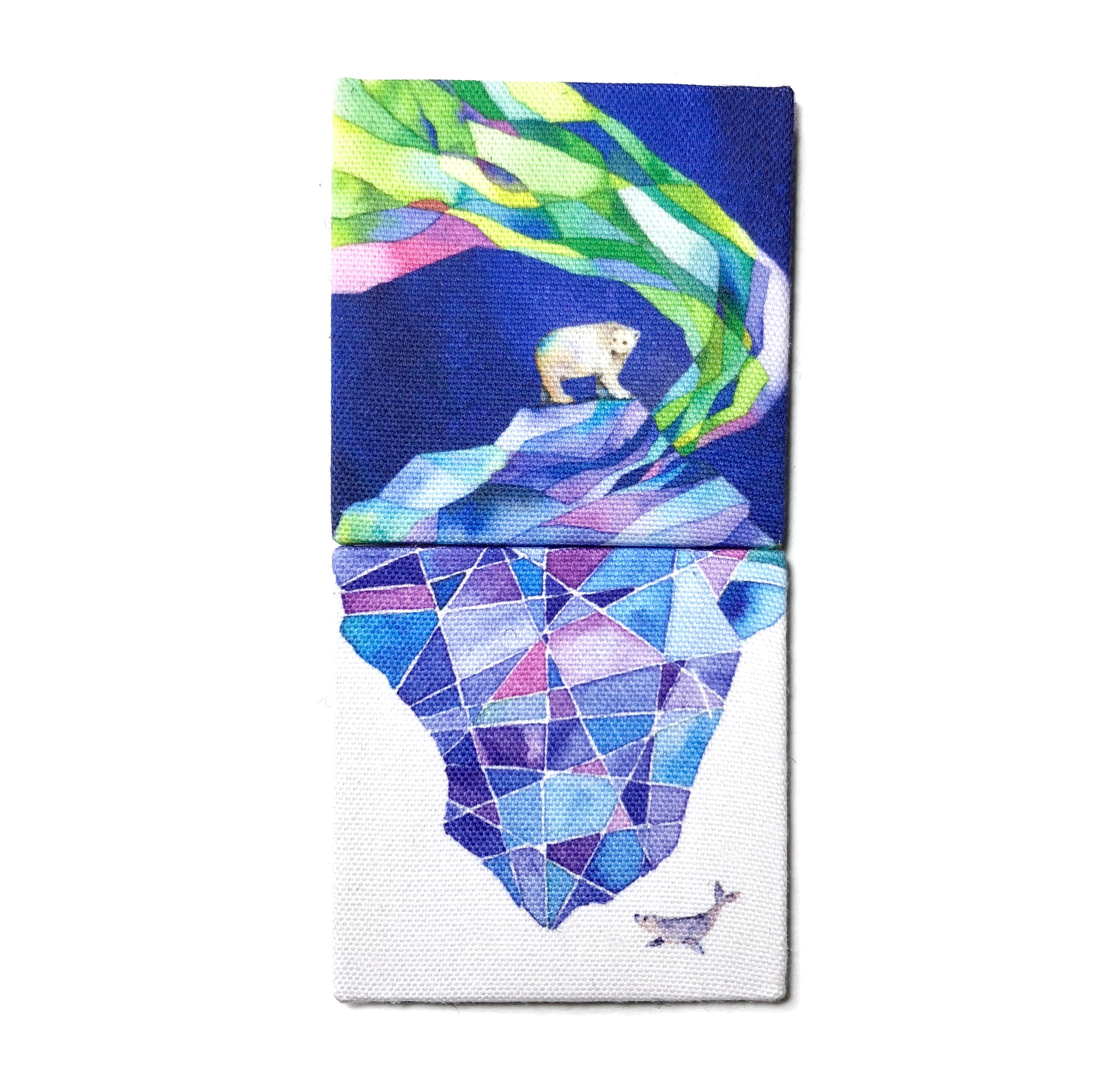 Canvas Magnet - Northern lights spirit