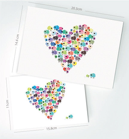 Big postcard set B