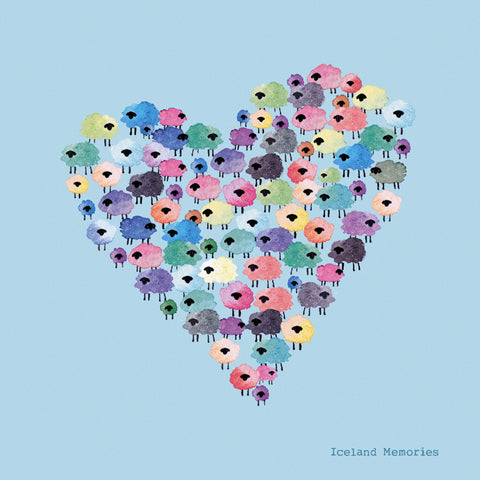 Magnet board - Flock of love, light blue