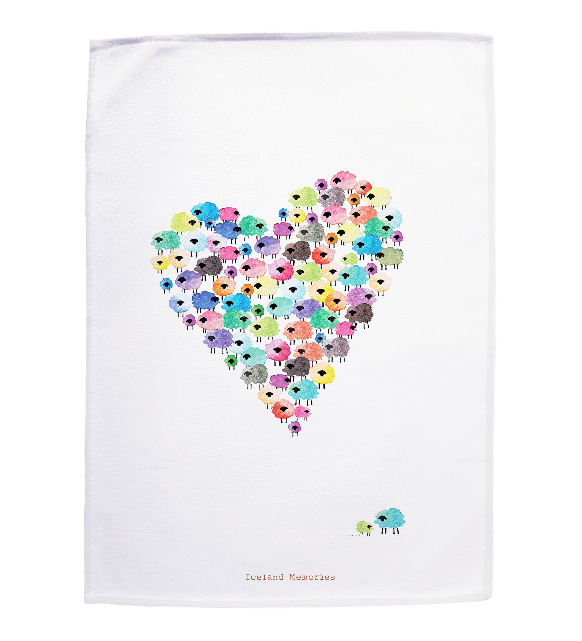 Tea towel - Flock of love