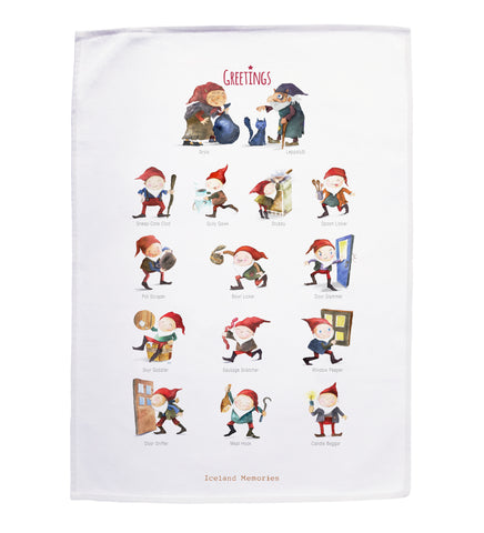 Tea towel - Yule lads
