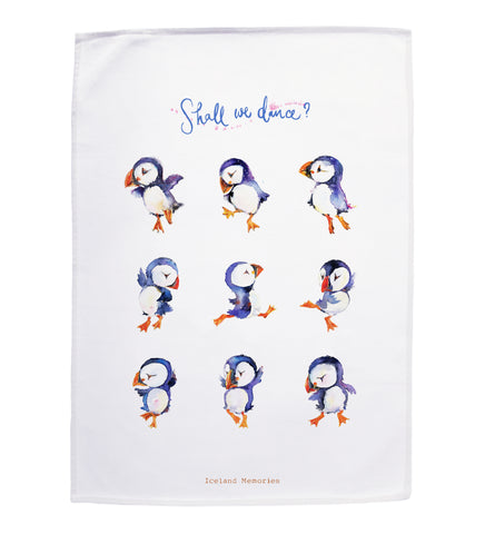 Tea towel - Puffin